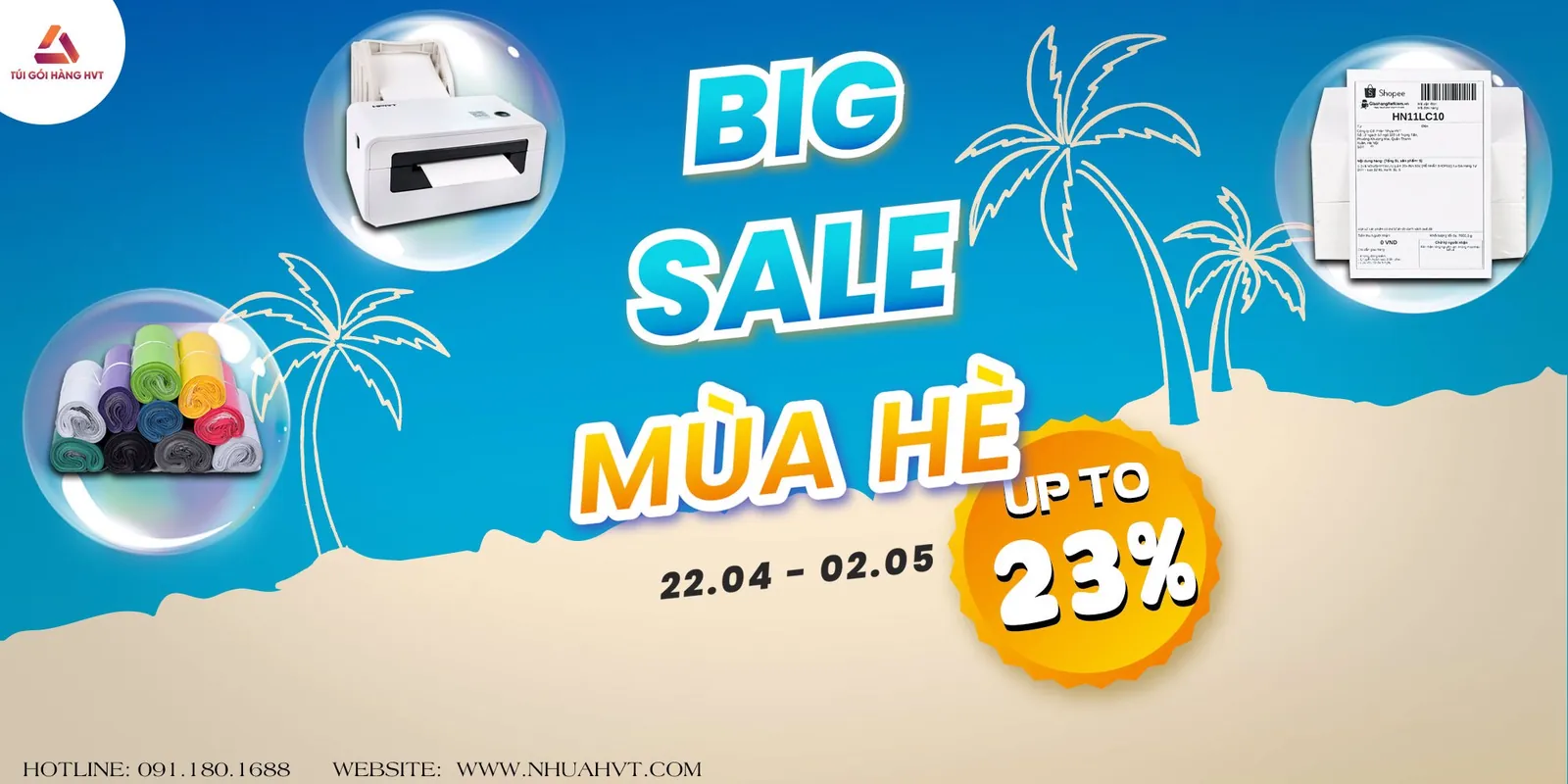 Túi gói hàng giảm giá lên tới 23%