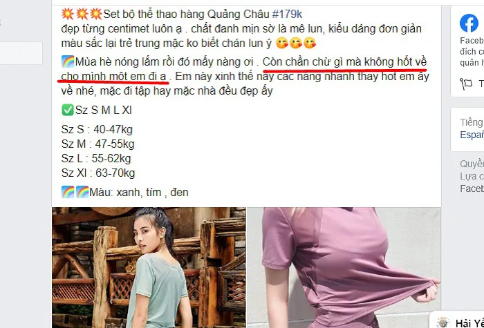 lời kêu gọi bán hàng