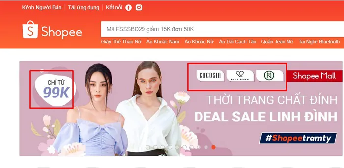 Bước xúc tiến bán hàng trên shopee