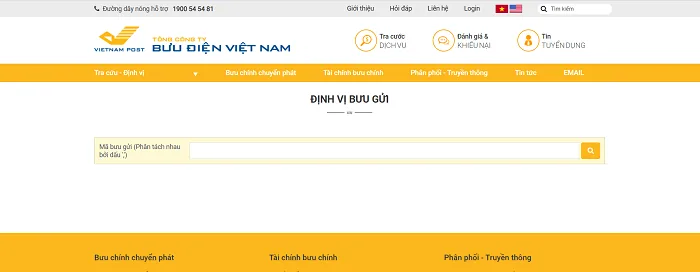 theo dõi tiến trình vận chuyển trên website