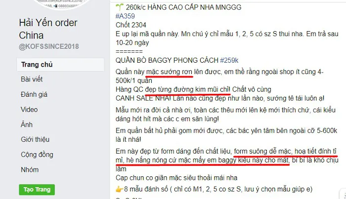 Bước đăng bài quảng cáo