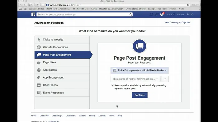 Quảng cáo Page Post Engagement