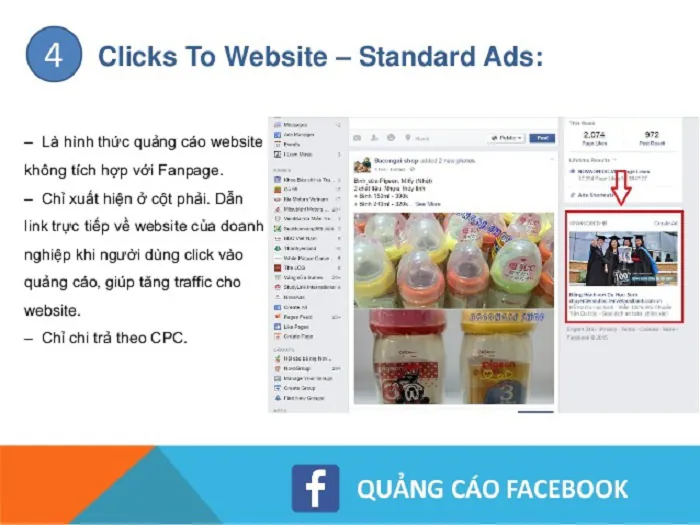 Clicks To Website – Multi products (trường hợp có website)