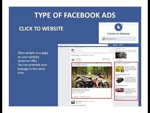 Clicks To Website (không tích hợp fanpage)