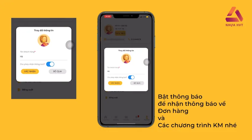 Bật thông báo ứng dụng