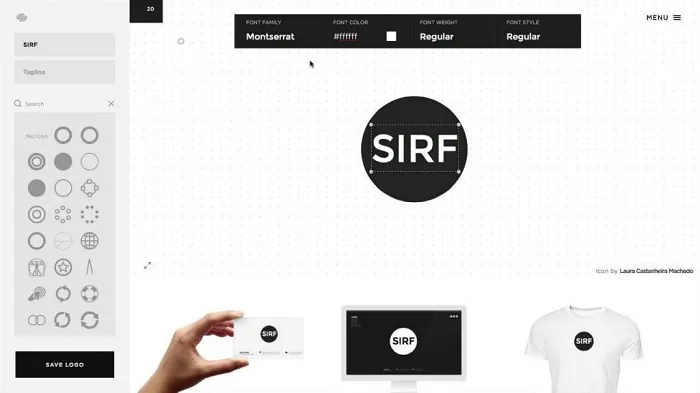 Squarespace thiết kế logo mang tính chuyên nghiệp và thẩm mỹ cao