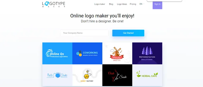logotype maker thiết kế logo bằng vector