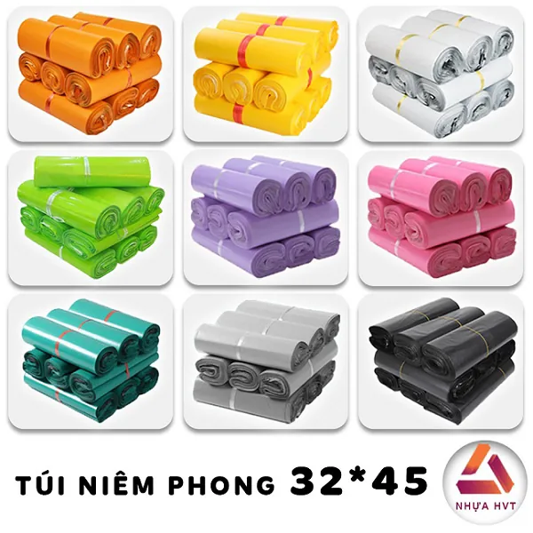 Túi gói hàng niêm phong có nhiều màu nổi bật