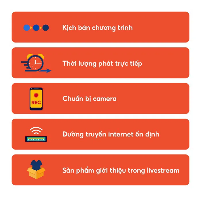 Chuẩn bị kỹ càng trước khi livestream trên Shopee