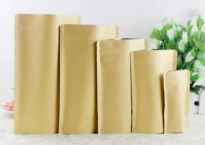 túi zip giấy có màu sắc trang nhã, lịch sự