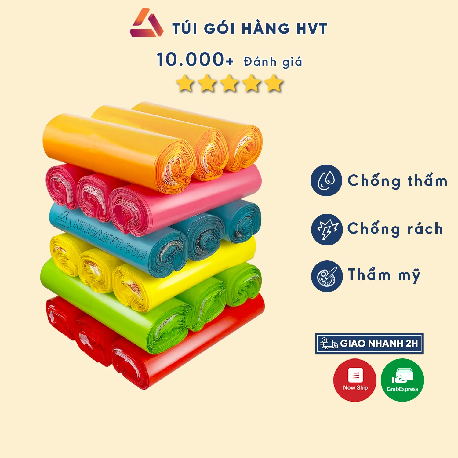 Màu túi gói hàng in logo thương hiệu