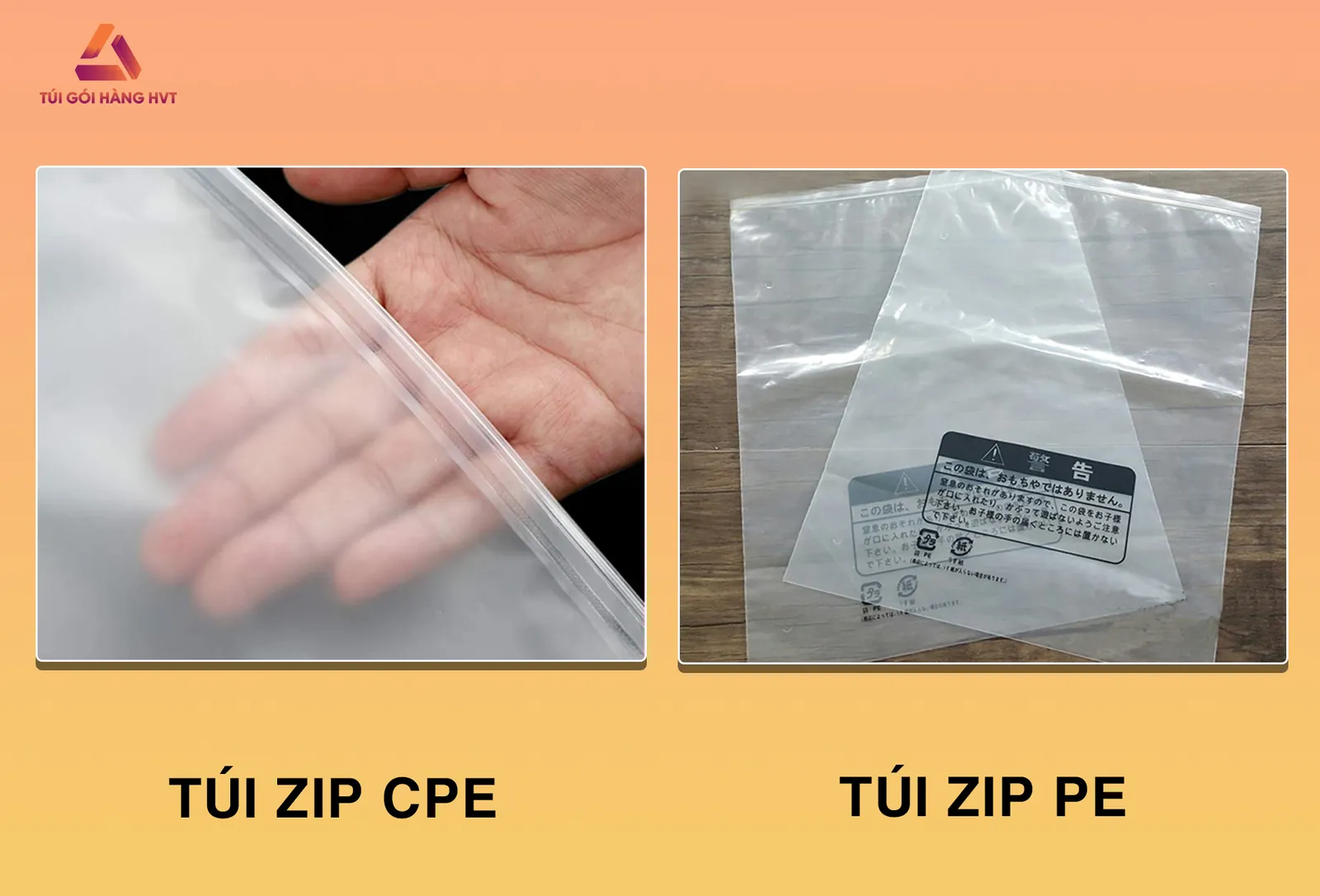 túi zip lụa CPE cao cấp