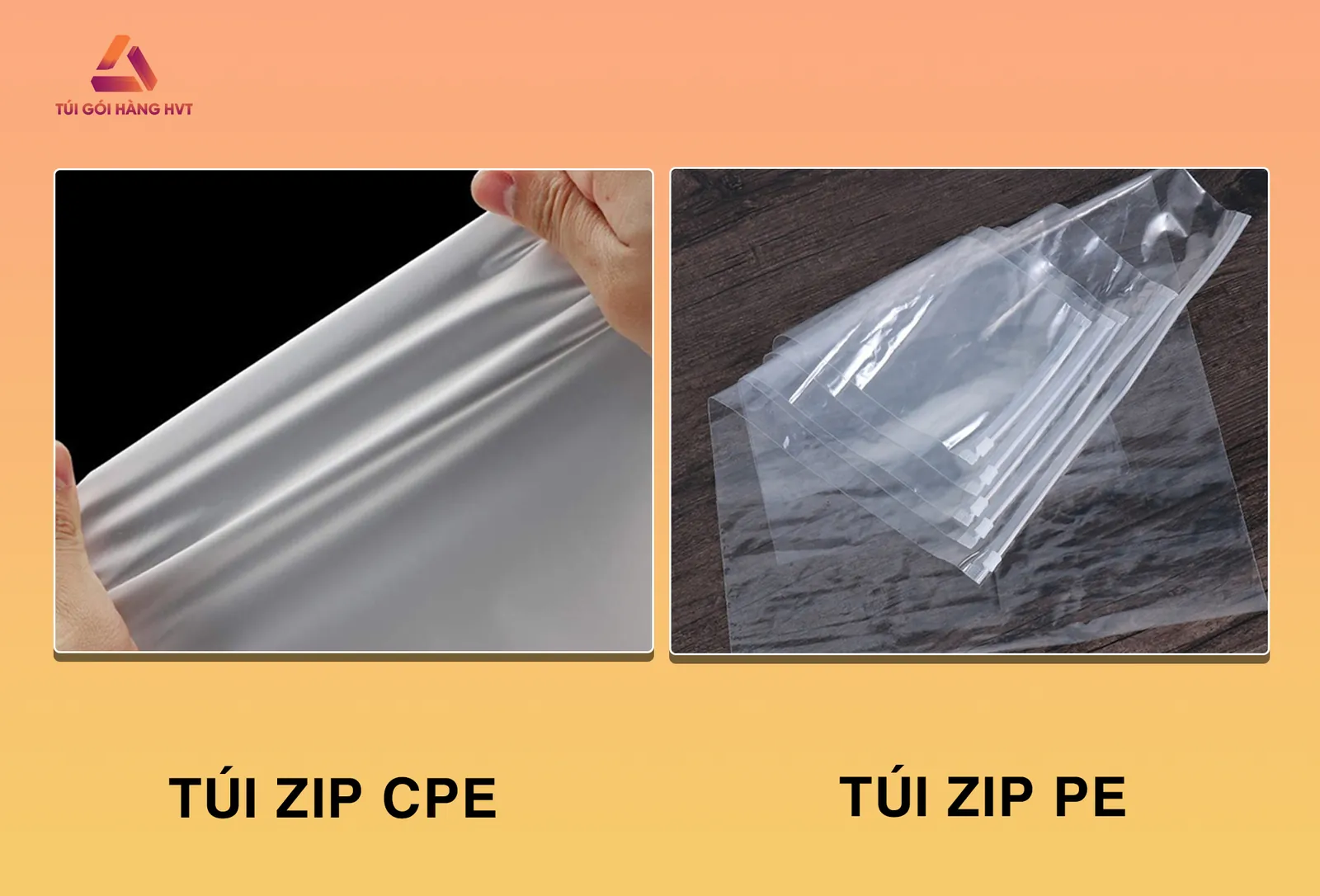 Túi zip CPE mờ cao cấp