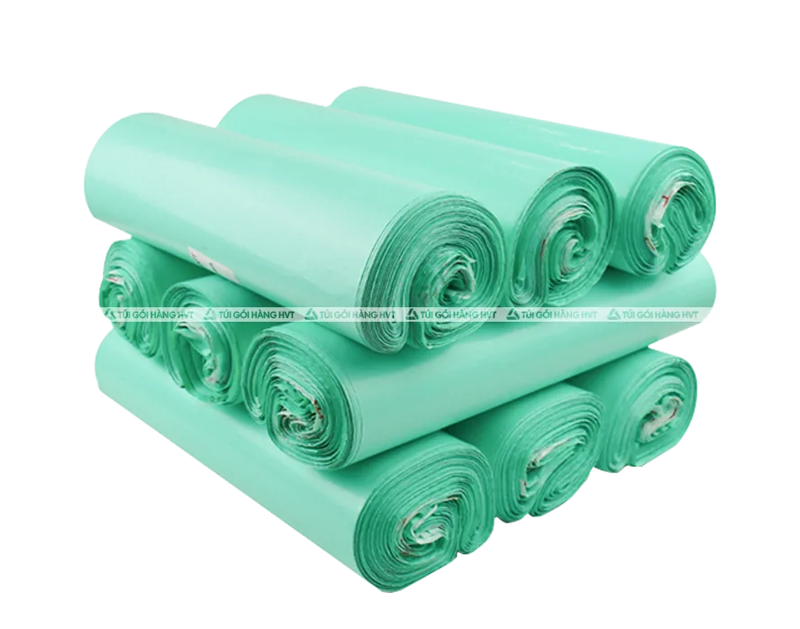 túi gói hàng màu xanh bạc hà