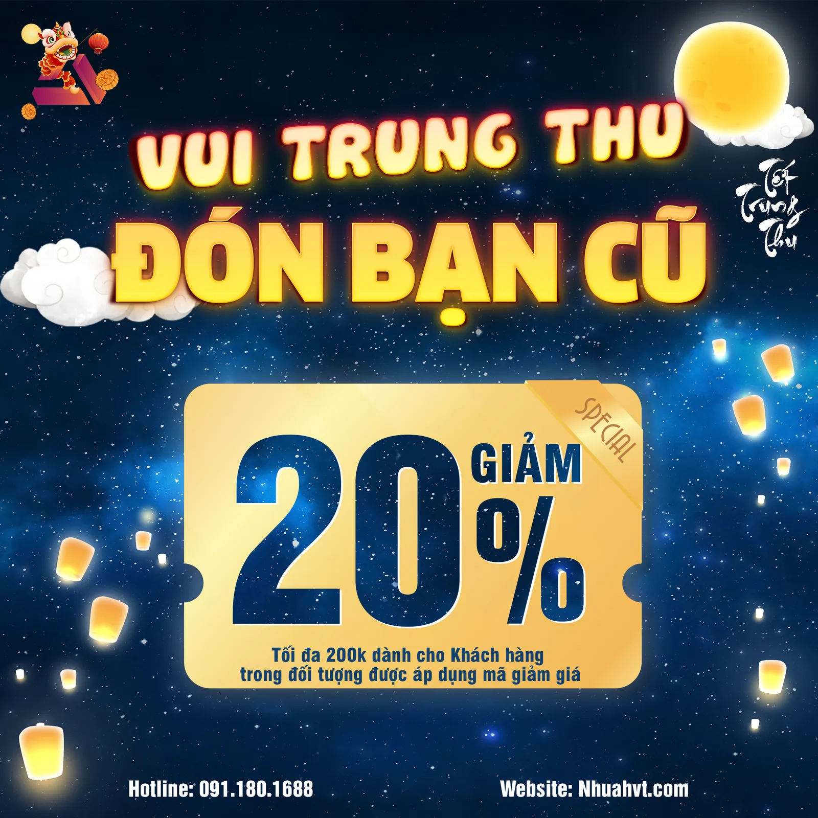 Túi gói hàng HVT sale mừng trung thu
