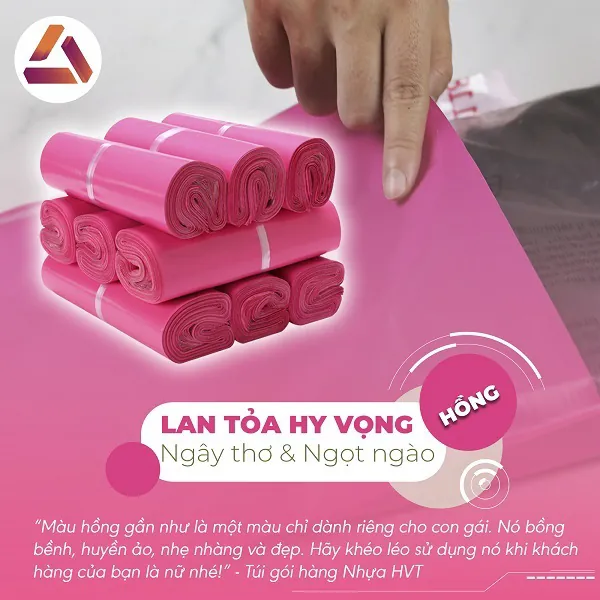 Túi gói hàng hồng