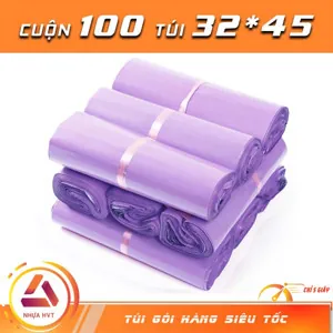 Túi gói hàng niêm phong - Tím - Size 32*45