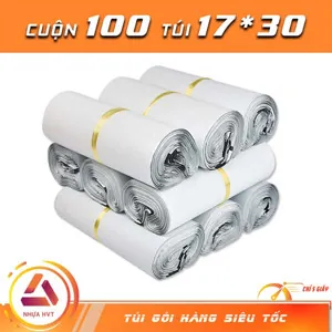 Túi gói hàng niêm phong - Trắng - Size 17*30