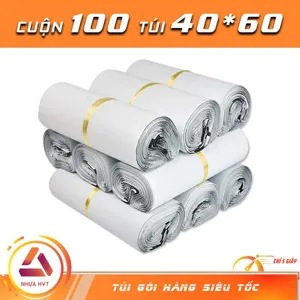 Túi gói hàng niêm phong - Trắng - Size 40*60