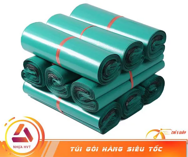 túi niêm phong màu xanh