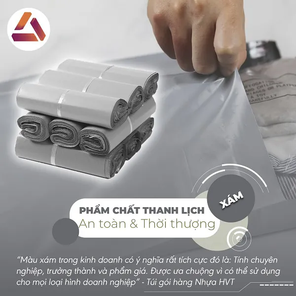Túi niêm phong gói hàng xám