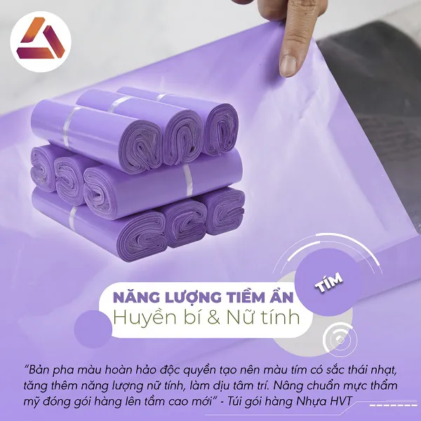 Túi gói hàng màu tím