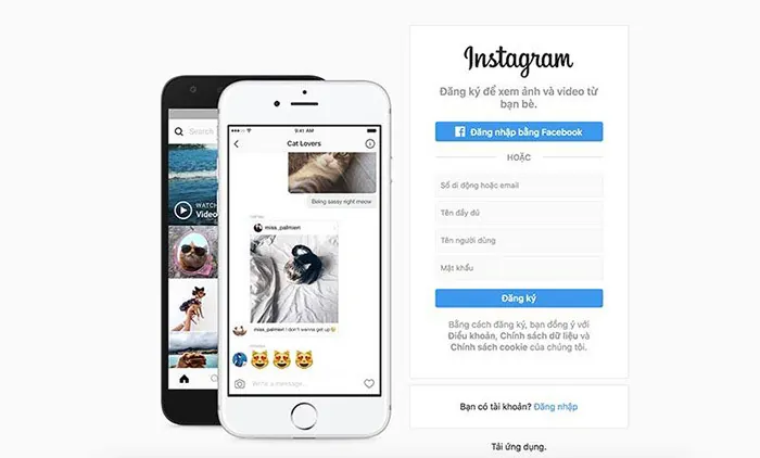 bước đầu đắng nhập instagram