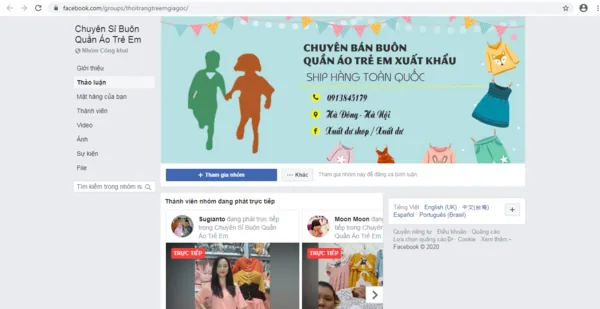 Cách bán sỉ quần áo online trên facebook