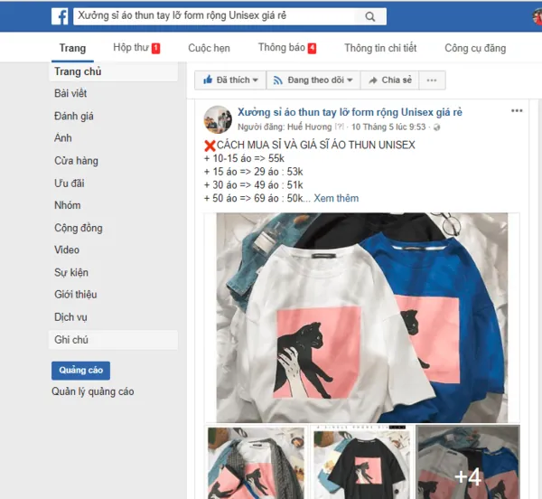 Cách bán sỉ quần áo online trên group facebook