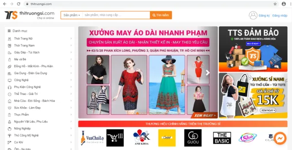 Cách bán sỉ quần áo online trên thương mại điện tử