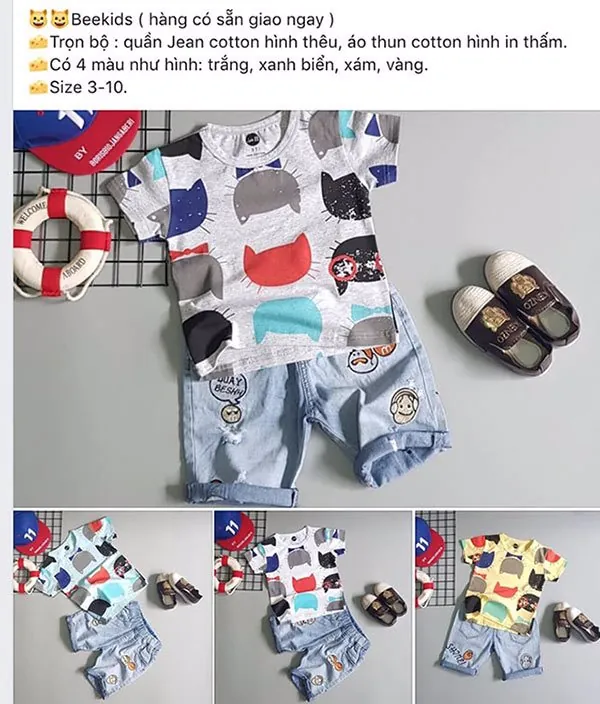 ảnh quần áo bé trai