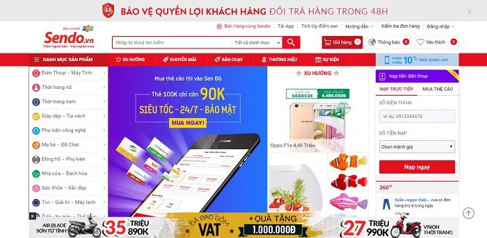 Hướng dẫn bán quần áo trên sendo