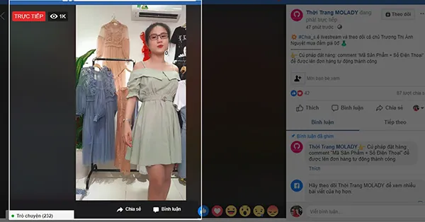 mẫu đẹp livestream
