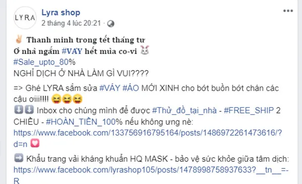 mẫu bài đăng theo trend