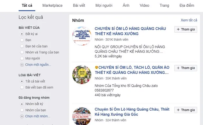 bán hàng qua group facebook