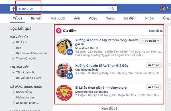 nguồn hàng trên facebook