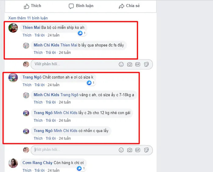 trả lời tin nhắn khách