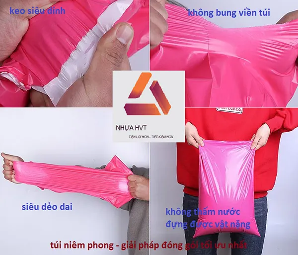 Túi đóng hàng nhựa HVT chuyên nghiệp, tiện dụng