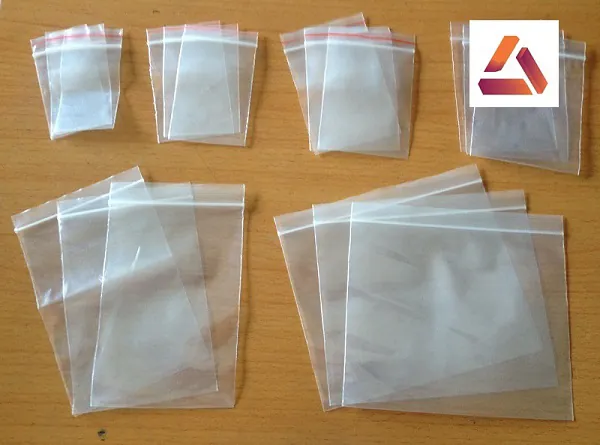 túi zip màu trắng đóng hàng cod