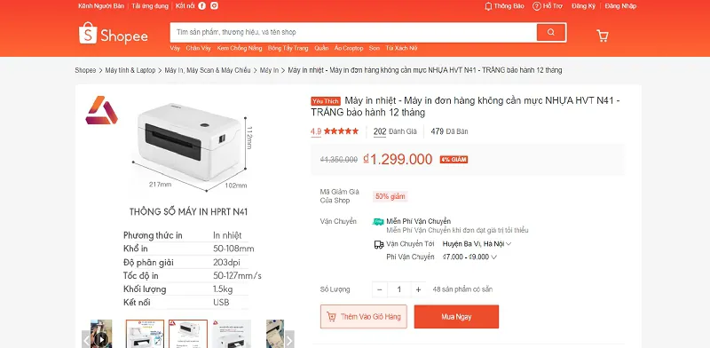 Tên sản phẩm nổi bật trên shopee