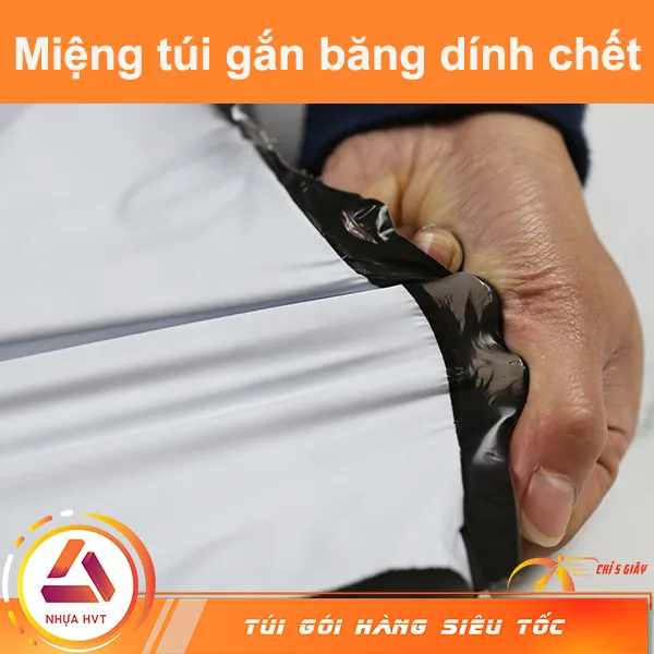 Túi PE có băng dính ở miệng túi