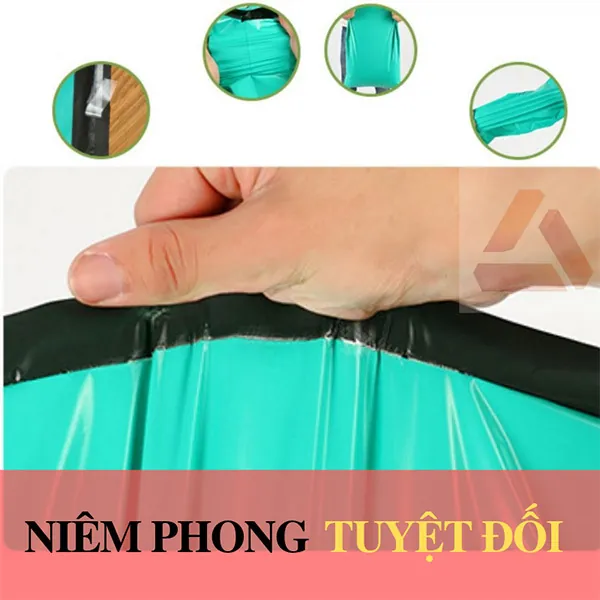 Túi gói hàng dán miệng bằng băng dính chết