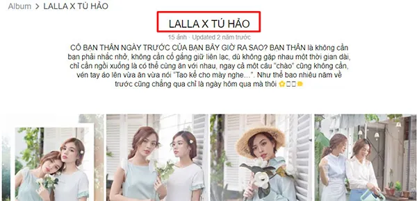 mẫu ảnh là KOl