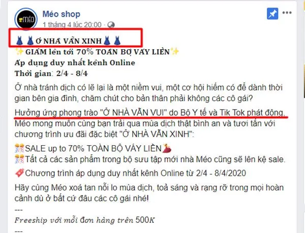 mẫu bài đăng fanpage
