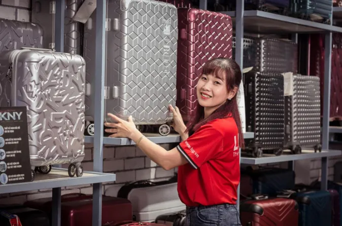 túi zip lụa CPE in logo