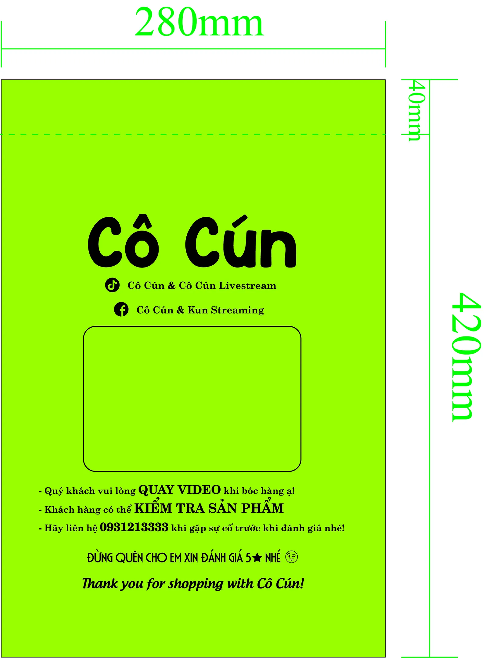 túi gói hàng in logo thương hiệu