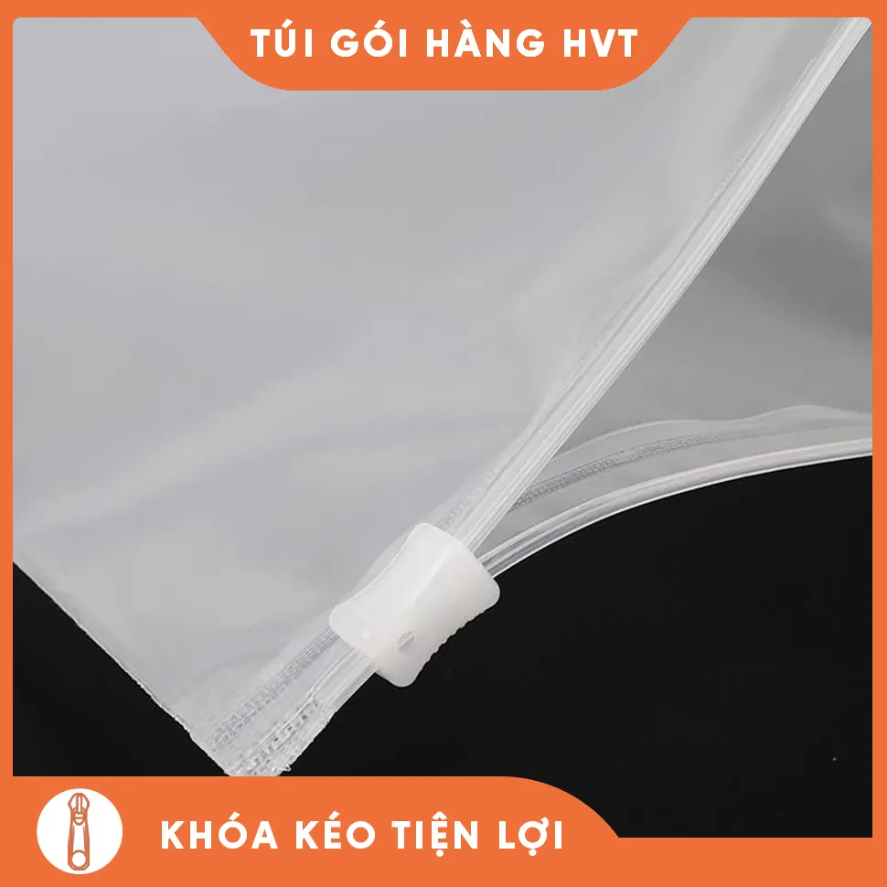 Túi zip lụa mờ thương hiệu HVT