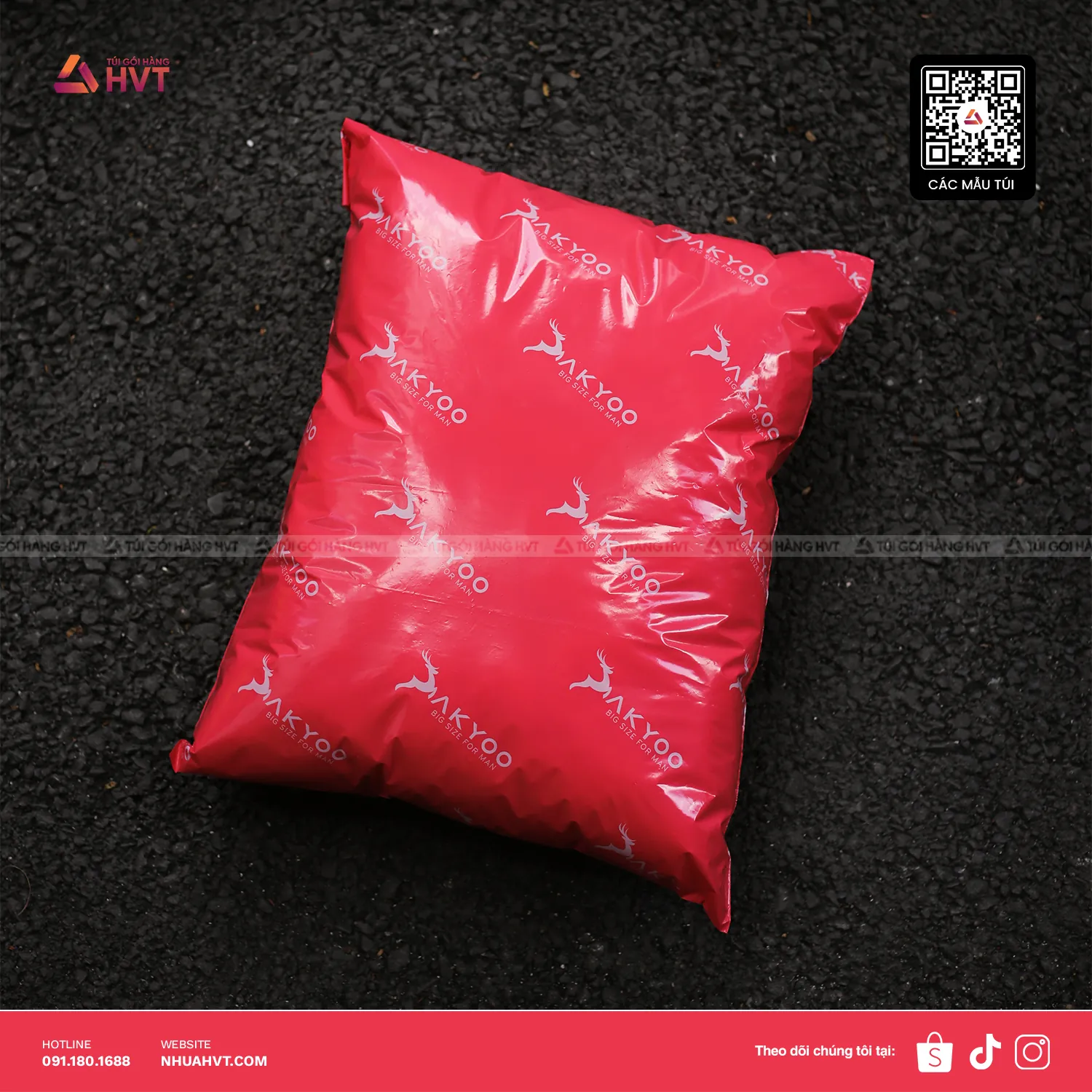 túi gói hàng in logo thương hiệu tại HVT