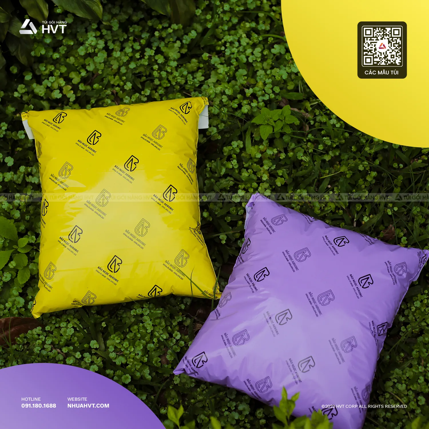 túi gói hàng in logo thương hiệu tại HVT