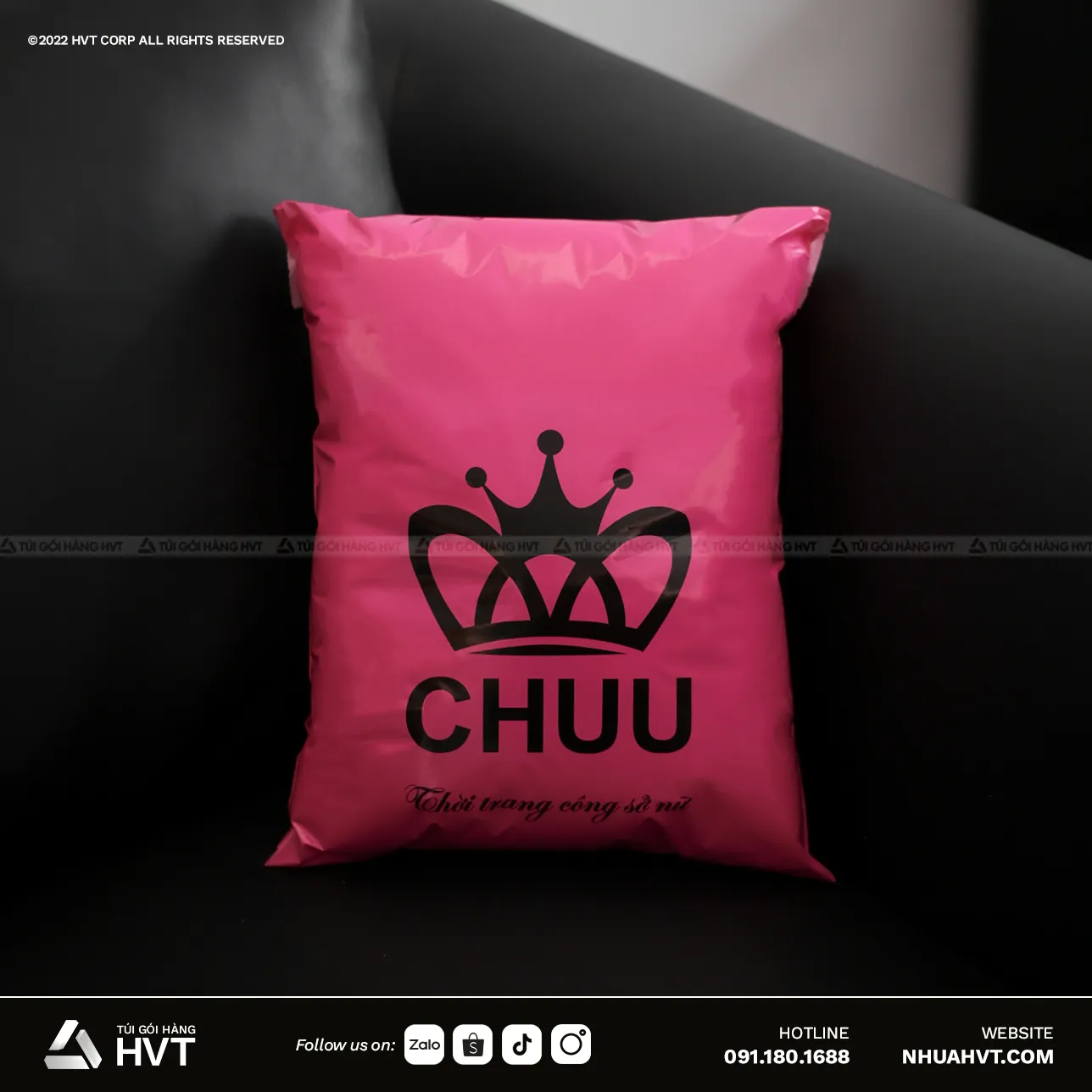 Túi gói hàng in logo cố định